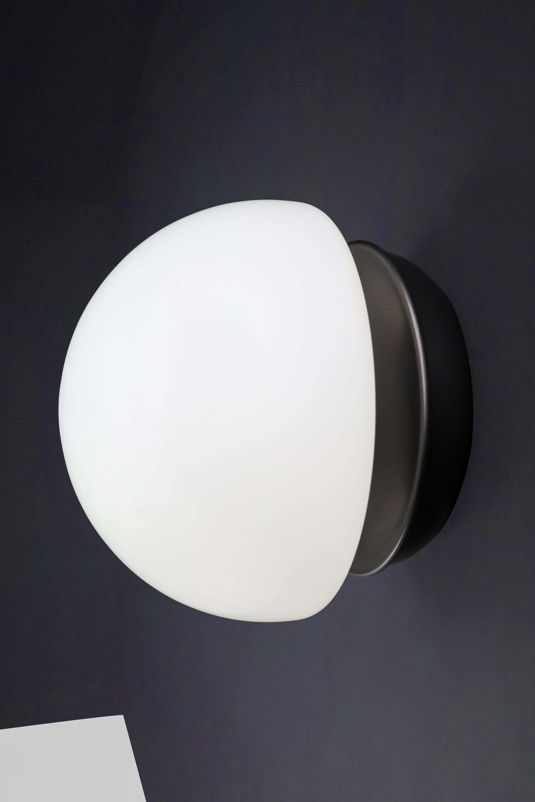 photo for sale Xl Italian Mushroom Flush Mount / Sconces /Table Lamp In Opaline Glass And Metal
