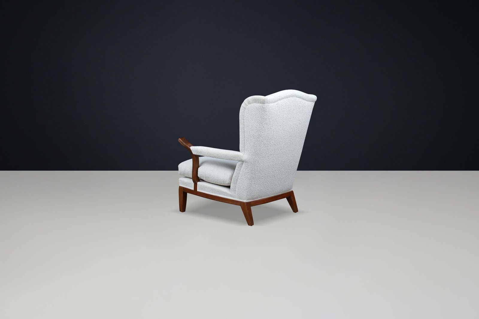 photo buy 1930s French Wingback Lounge Chairs In The Style Of Guillerme Et Chambron