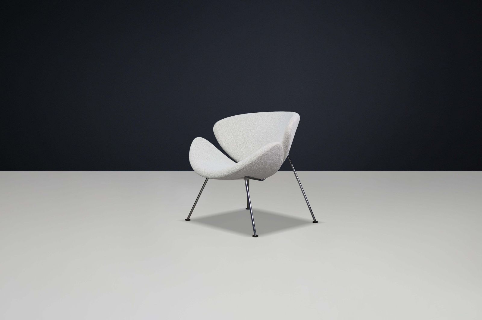 Pierre Paulin “Slice” Lounge Bouclé Chair For Artifort, 1970s, The Netherlands photo furniture