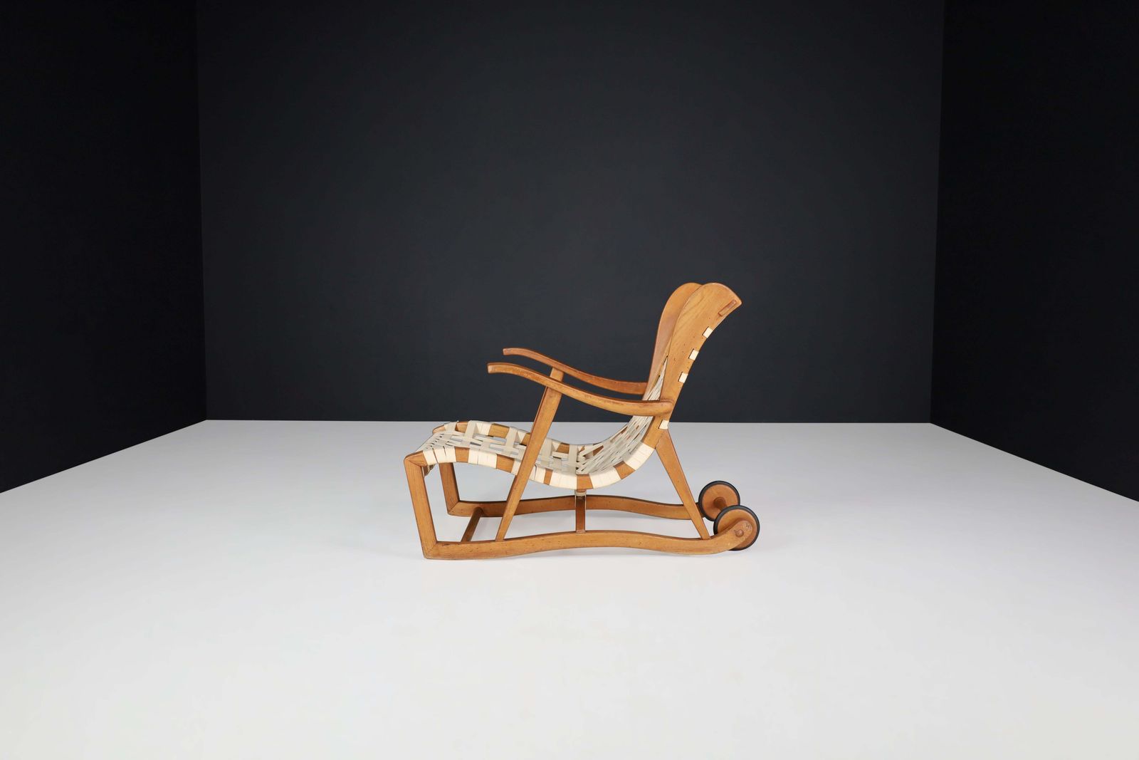 Sculptural Oak Lounge Chair By Guglielmo Pecorini, Italy, The 1950s photo Furniture