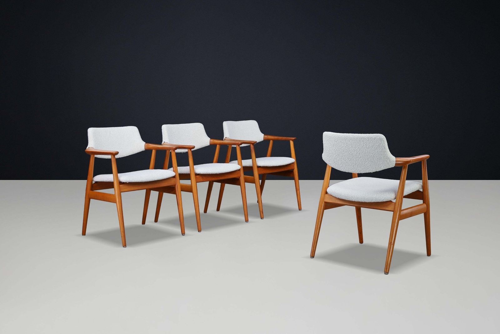Mid Century Teak Dining Chairs Model Gm11 By Svend åge Eriksen For Glostrup photo for sale