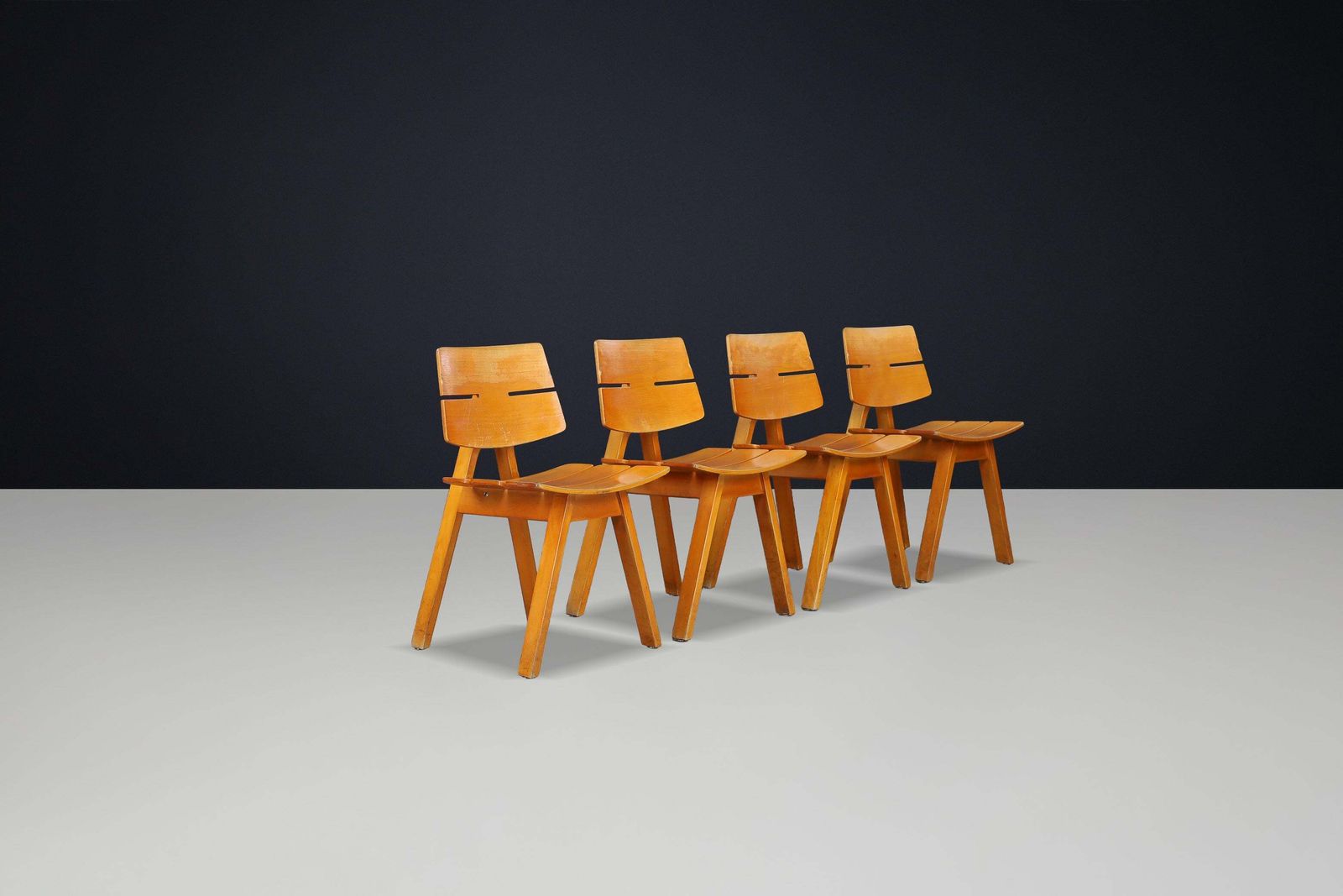 Hans Anliker Mid Century Dining Chairs For Horgen Glarus, 1962 — Set Of 6 photo vinterior