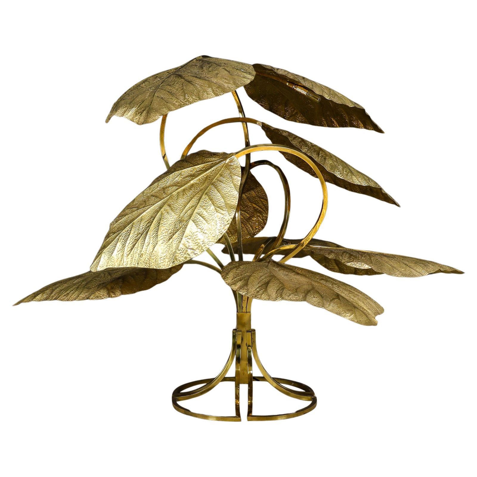 Carlo Giorgi For Bottega Gadda Gigantic Brass Floor Lamp, Italy 1970s