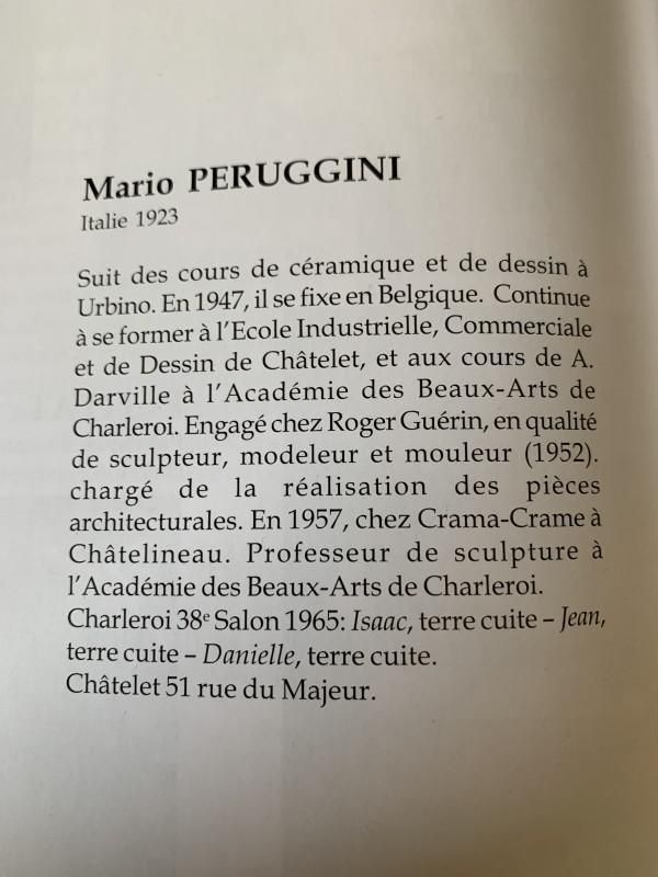 942.0 Brutalistisch Geglazuurd Steengoed Stier Sculptuur Van Mario Peruggini, Jaren 1960 photo