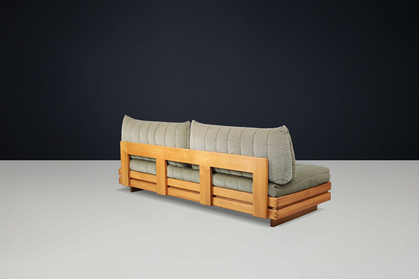 photo for sale Maison Regain Elm Living Room Set Upholstered In Original Olive Green Fabric