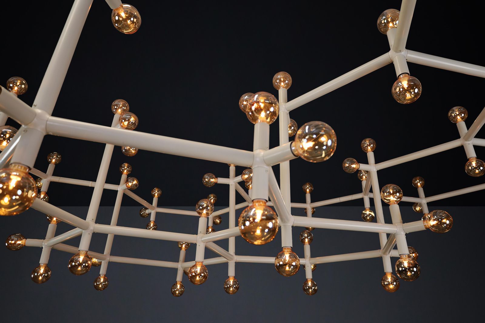 Robert Haussmann Monumental Atomic Suspension Chandelier, Switzerland, 1970s photo buy