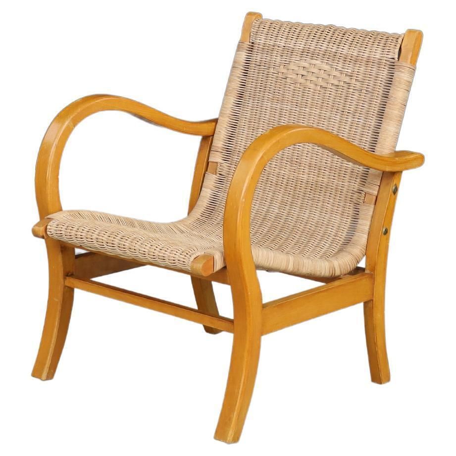 Original Bauhaus Lounge Chair By Erich Dieckmann, Germany, 1930s — Single Chair