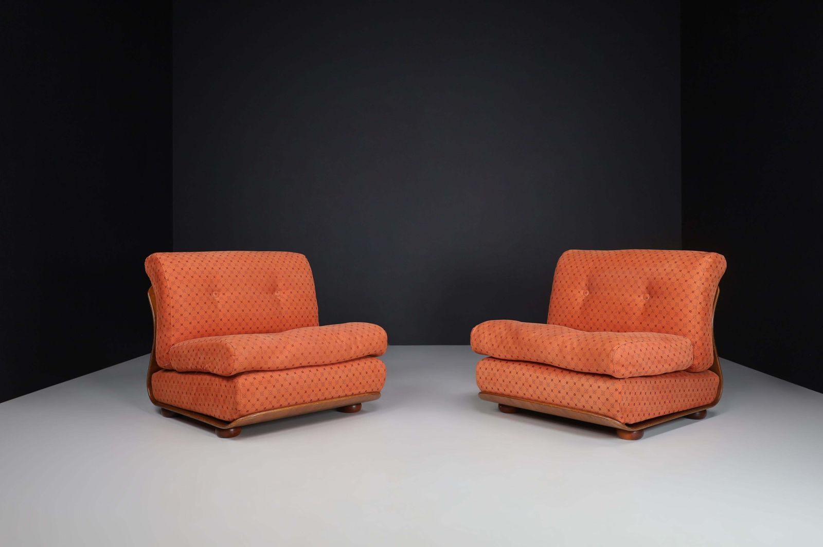 Mid Century Bentwood Lounge Chairs, Italy 1960s photo for sale