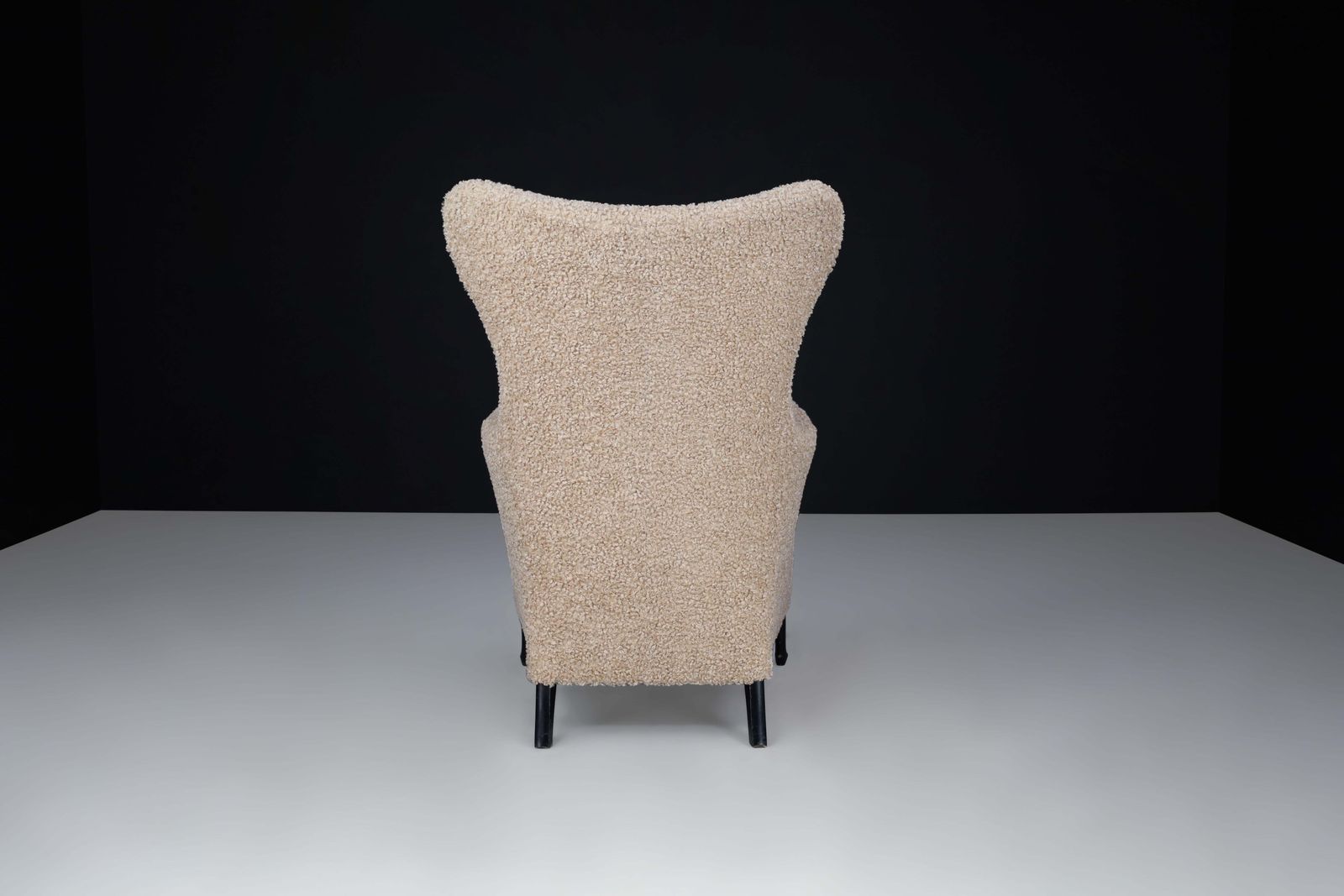 photo for sale Umberto Asnago Highback Chair For Giorgetti Progetti Italy, 1980s