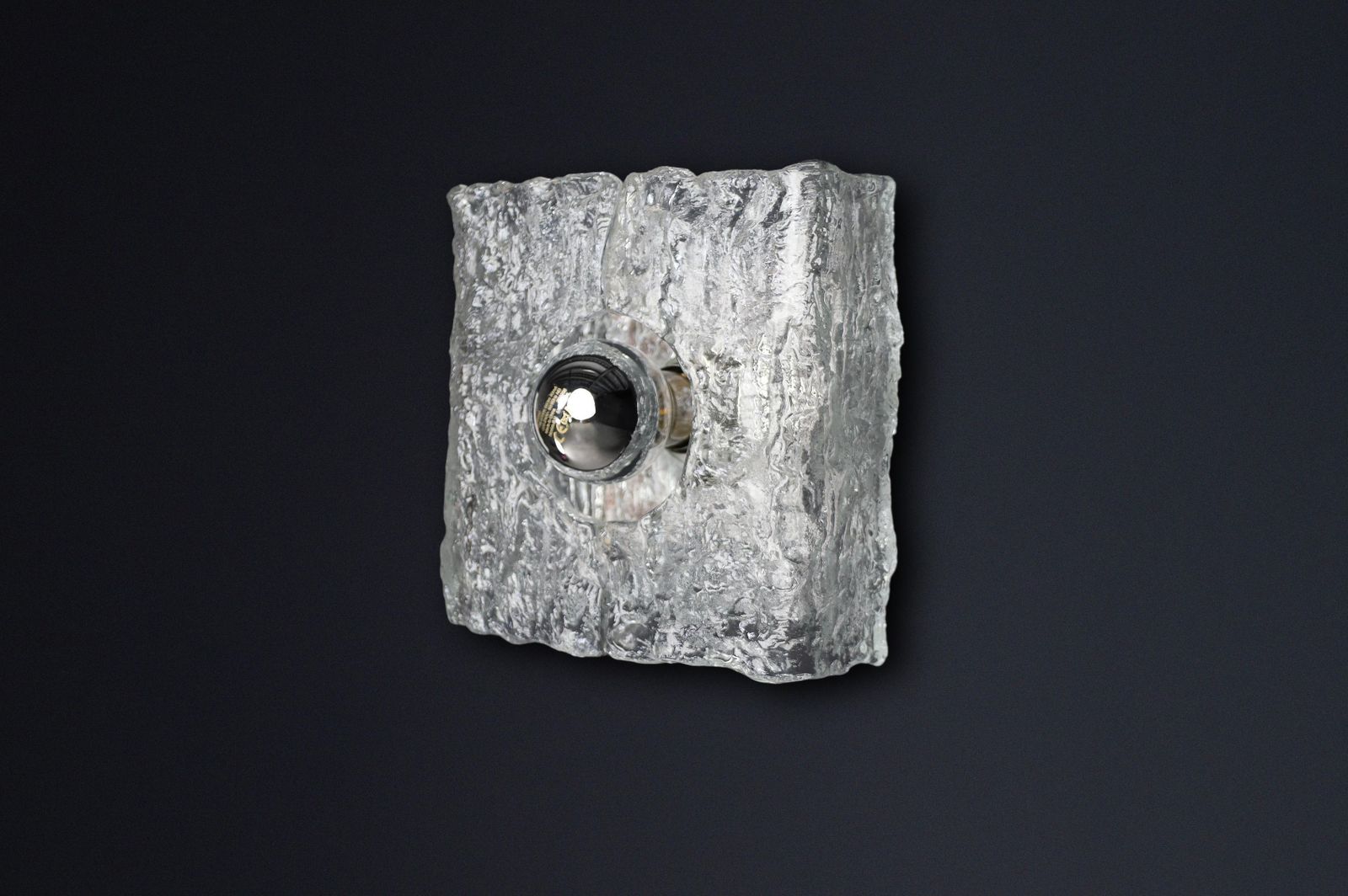 Lighting Mid Century Modern Crystal Glass Sconces By Kaiser Leuchten Germany 24 Available photo