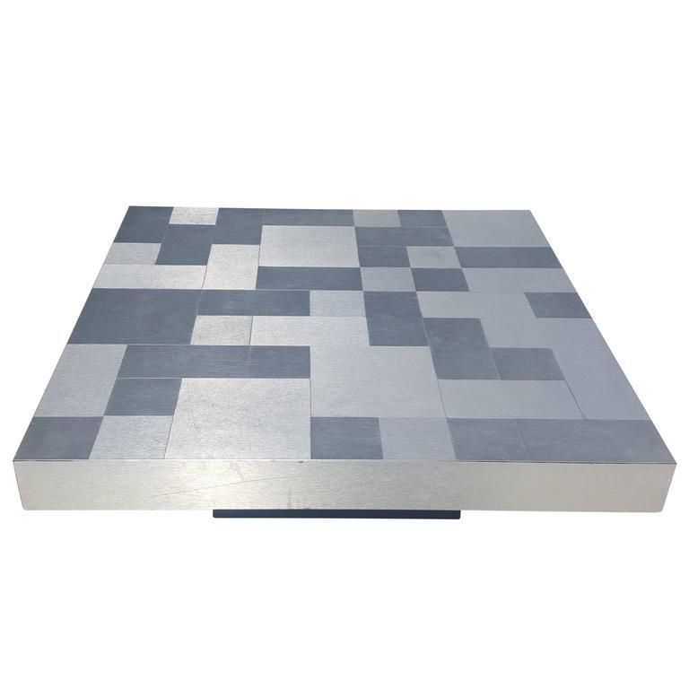 Coffee Table Cube Shaped Mid Century In The Manner Of Paul Evans