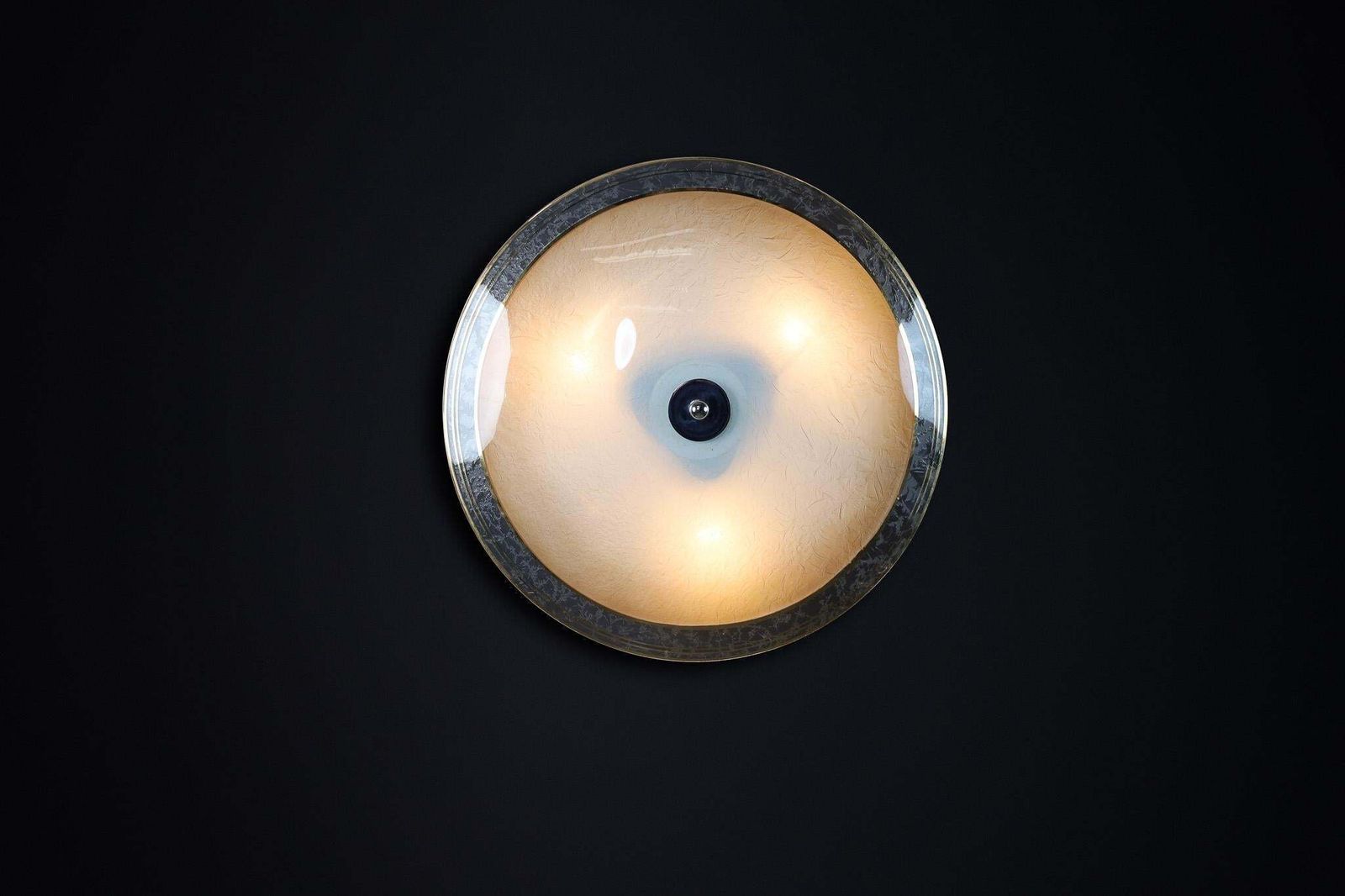 Mid Century Glass Hanging Pendant Or Wall Light Brussels World Expo 1958 (No33) photo for sale