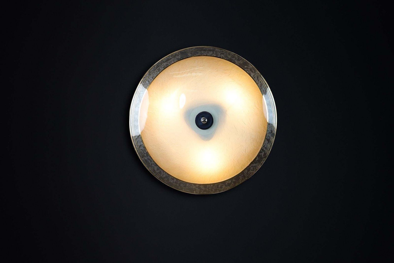 Mid Century Glass Hanging Pendant Or Wall Light Brussels World Expo 1958 (No33) photo Lighting
