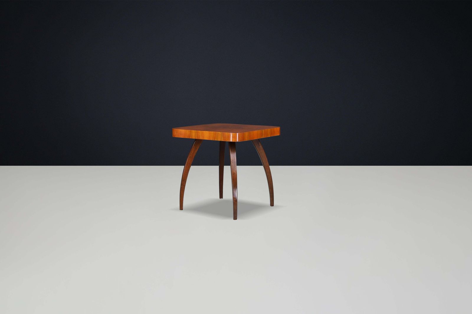Art Deco Spider Table In Walnut By Jindřich Halabala, 1940s, Czechoslovakia photo furniture