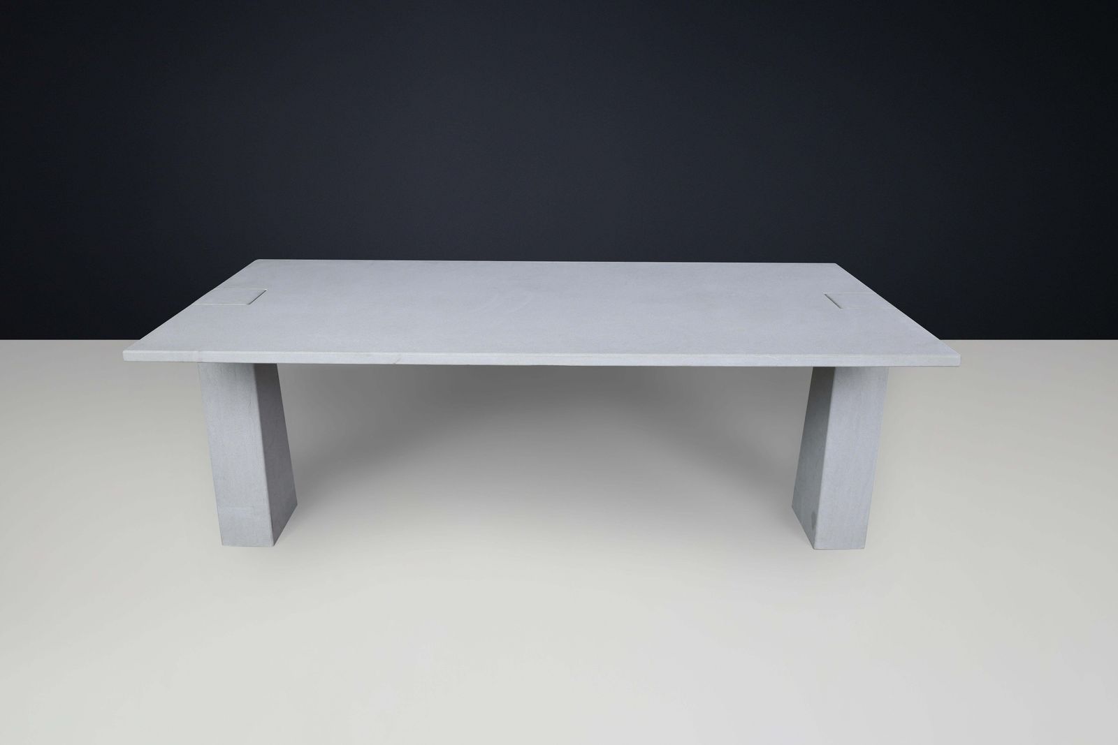 photo furniture Pietra Serena' Inca'  Desk Or Dining Room By Angelo Mangiarotti For Skipper 1978