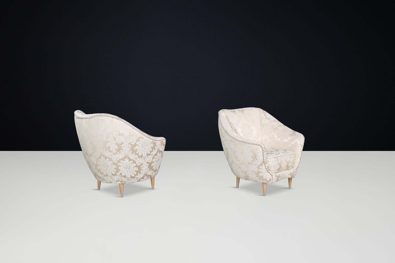 Mid Century Modern Lounge Chairs By Federico Munari In Original Upholstery photo buy