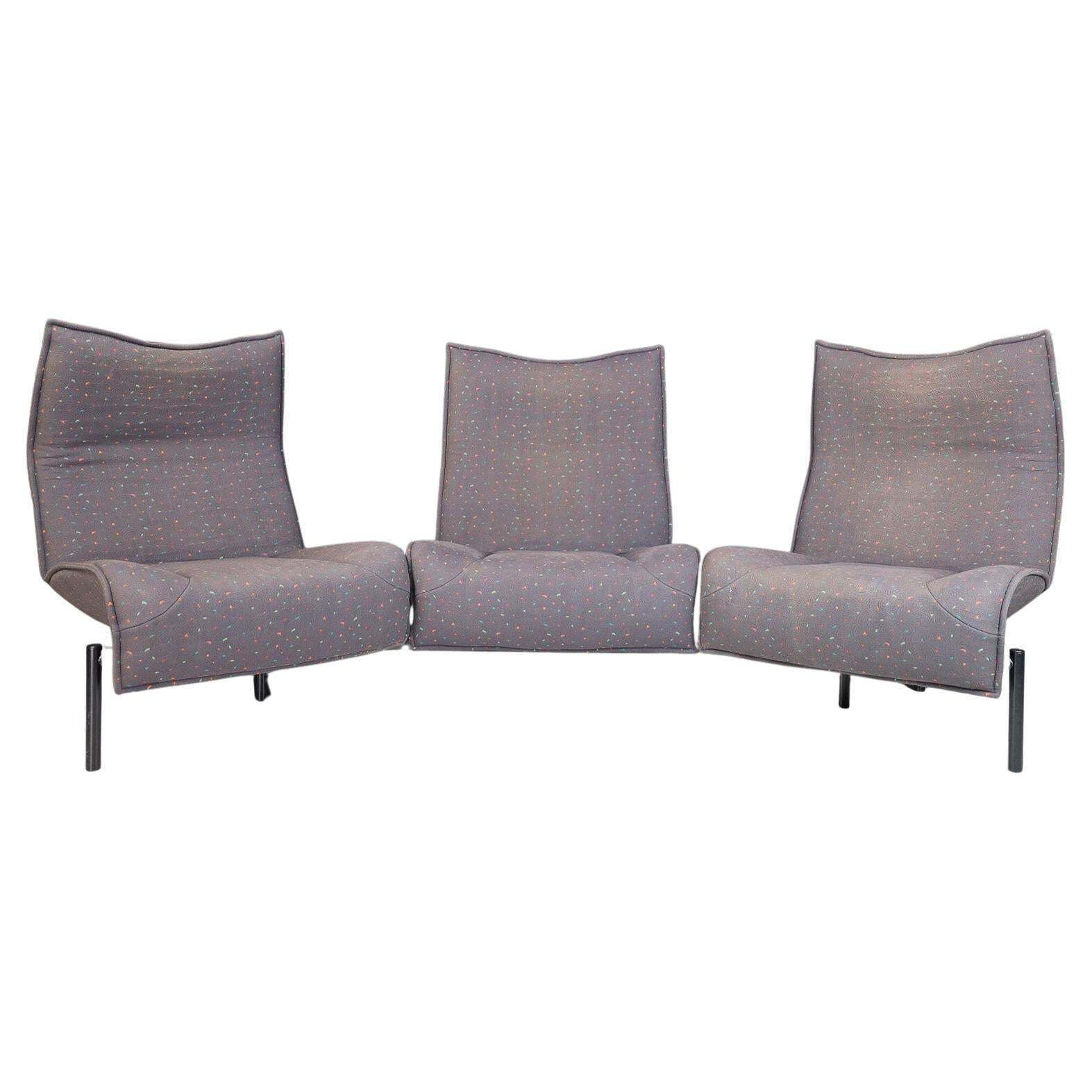 Modern 'Veranda' Sofa By Vico Magistretti For Cassina, In Original Fabric, Italy