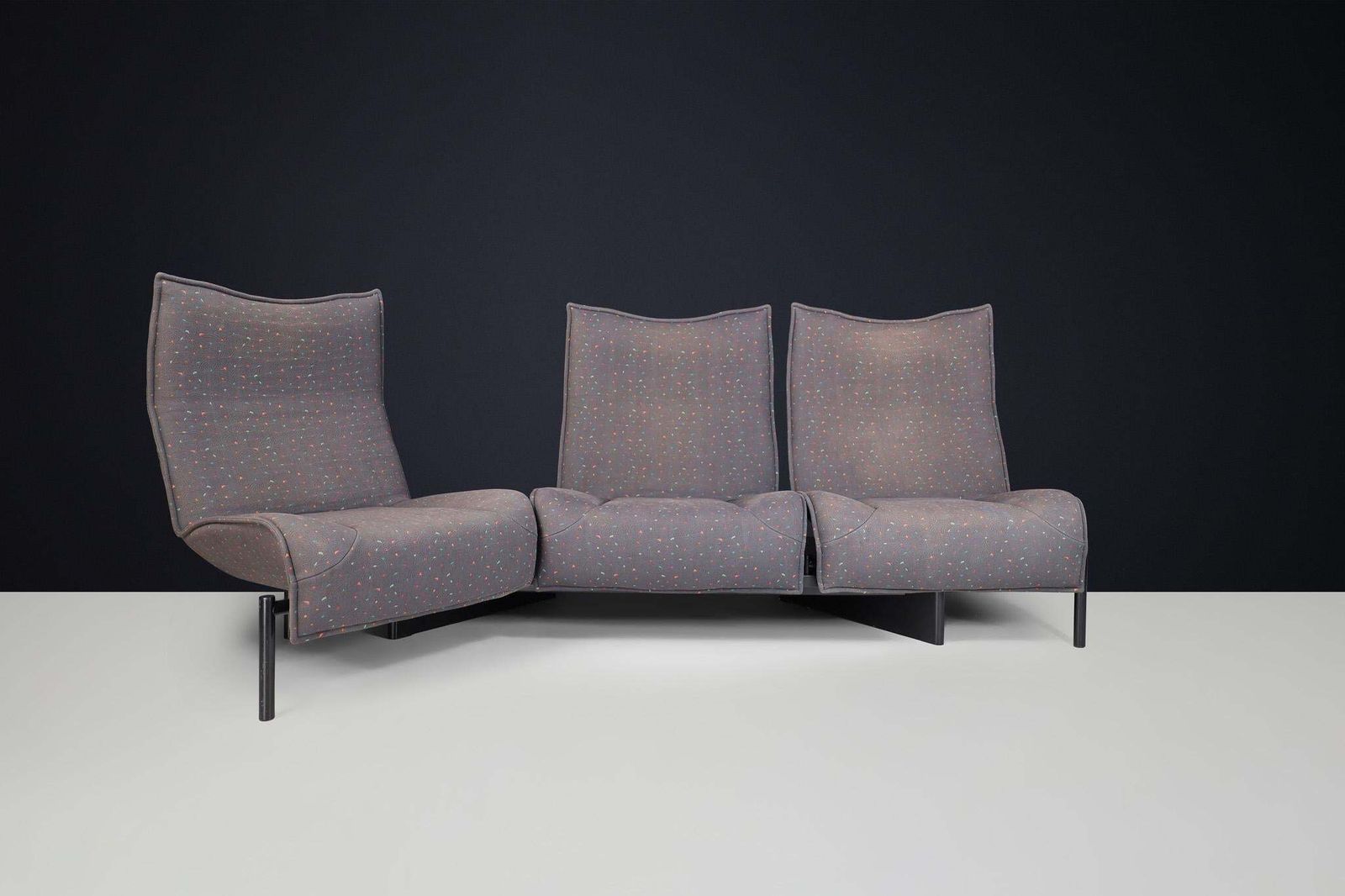 Modern 'Veranda' Sofa By Vico Magistretti For Cassina, In Original Fabric, Italy photo furniture