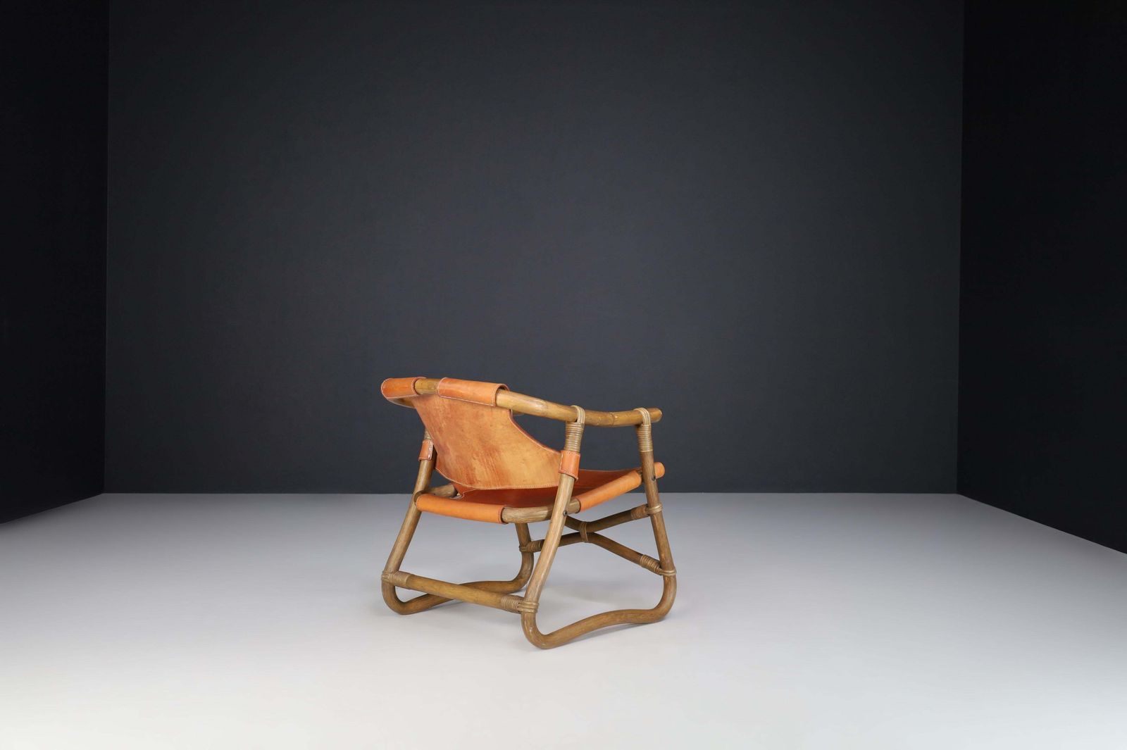 photo furniture Cognac Leather Esprit Safari Lounge Chairs By Ikea, Sweden, 1970s