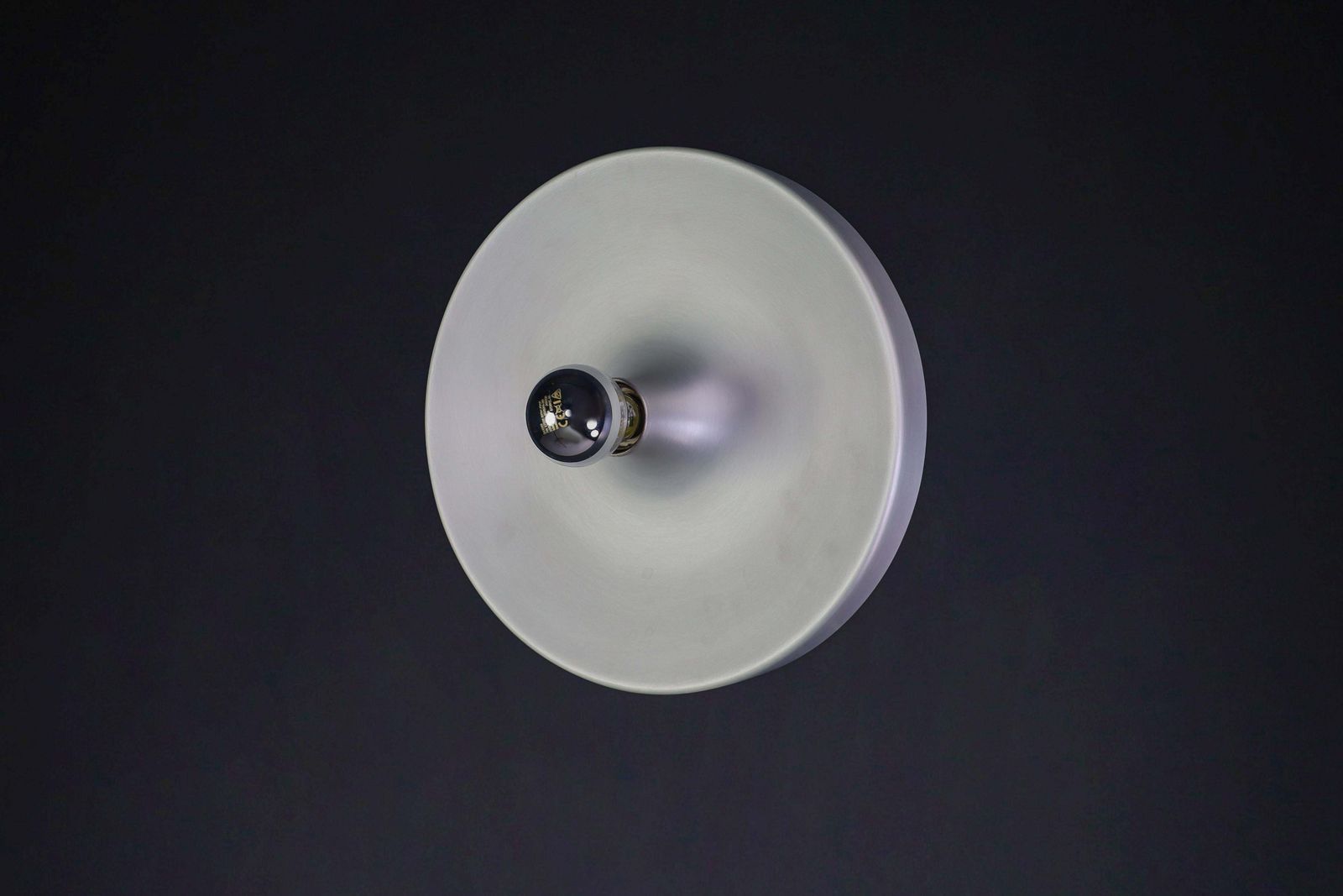 photo vintage Mid Century Modern Charlotte Perriand Aluminum Disc Wall Lights, Germany 1960s