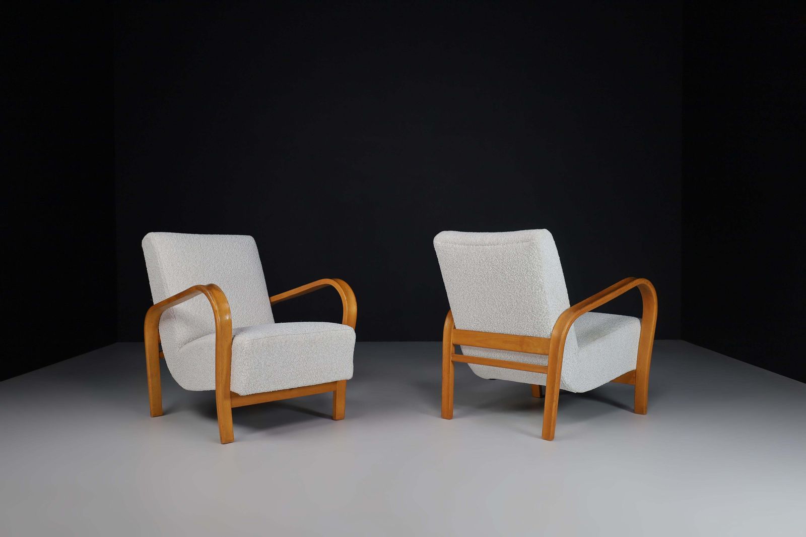 Karel Koželka & Antonín Kropáček Bentwood Armchairs. photo Furniture