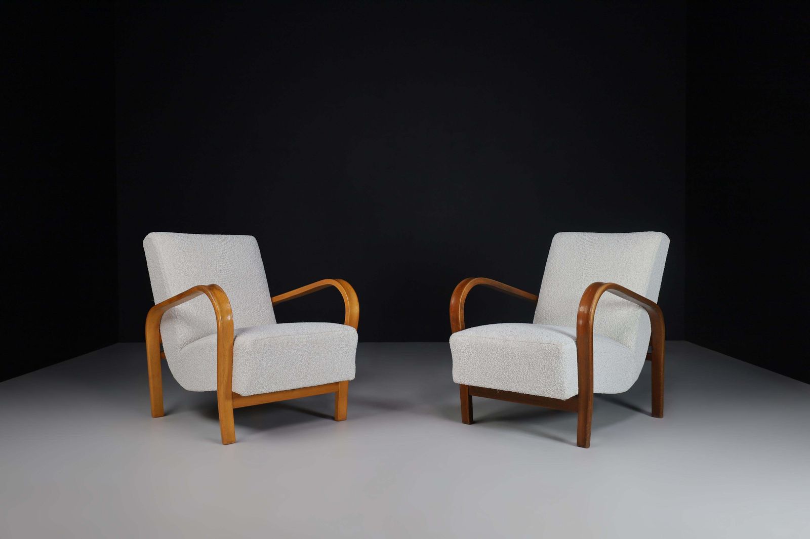 Furniture Karel Koželka & Antonín Kropáček Bentwood Armchairs. photo