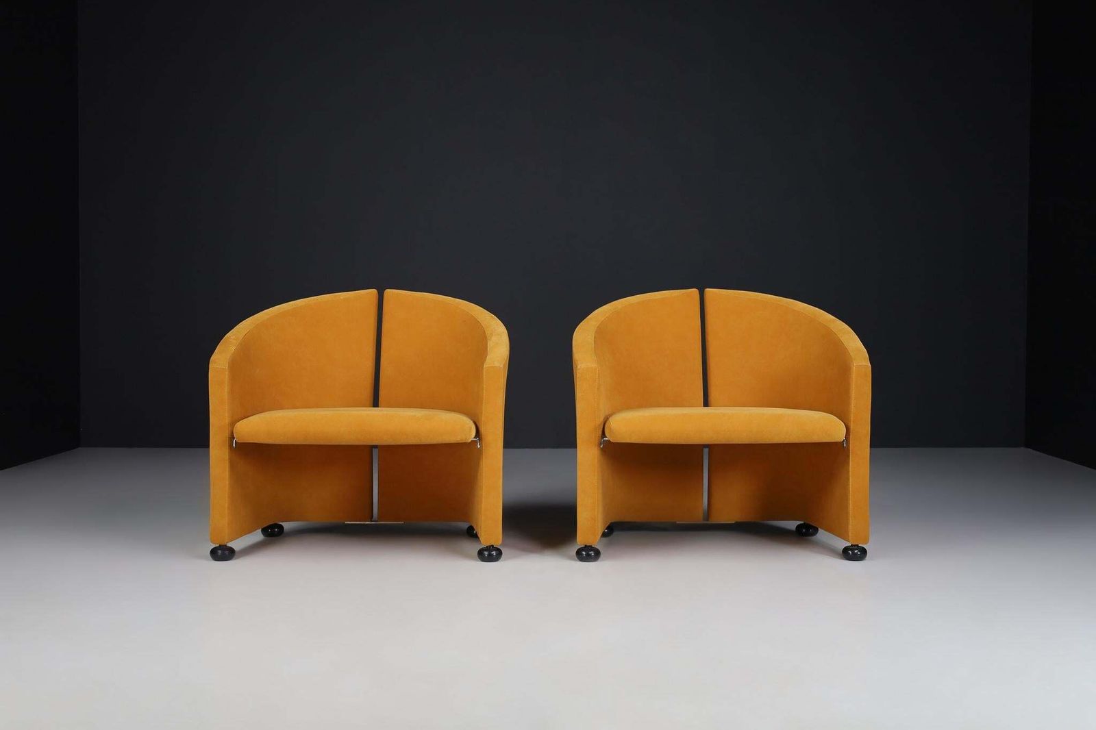 Large Set Armchairs Or Easy Chairs In The Style Of Saporiti, Italy, In The 1970s photo for sale