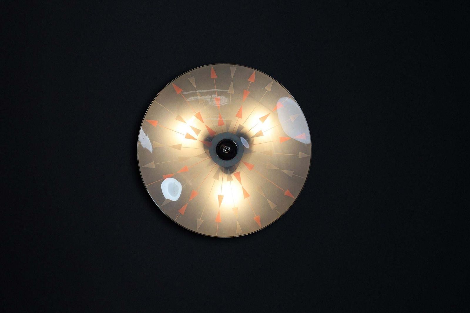 Mid Century Glass Hanging Pendant Or Wall Light Brussels World Expo 1958 (No12) photo buy