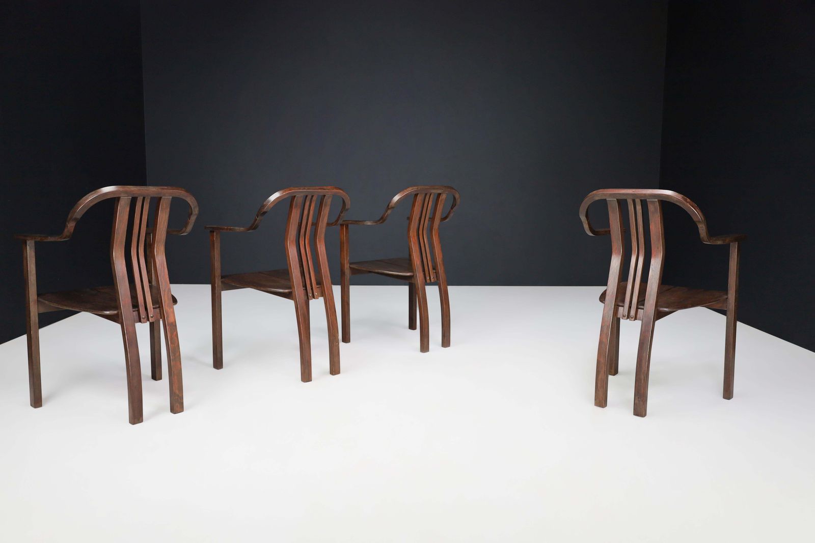 Furniture Bentwood Armchair, Czechoslovakia, 1930s — Art Deco Meets Bauhaus Elegance photo