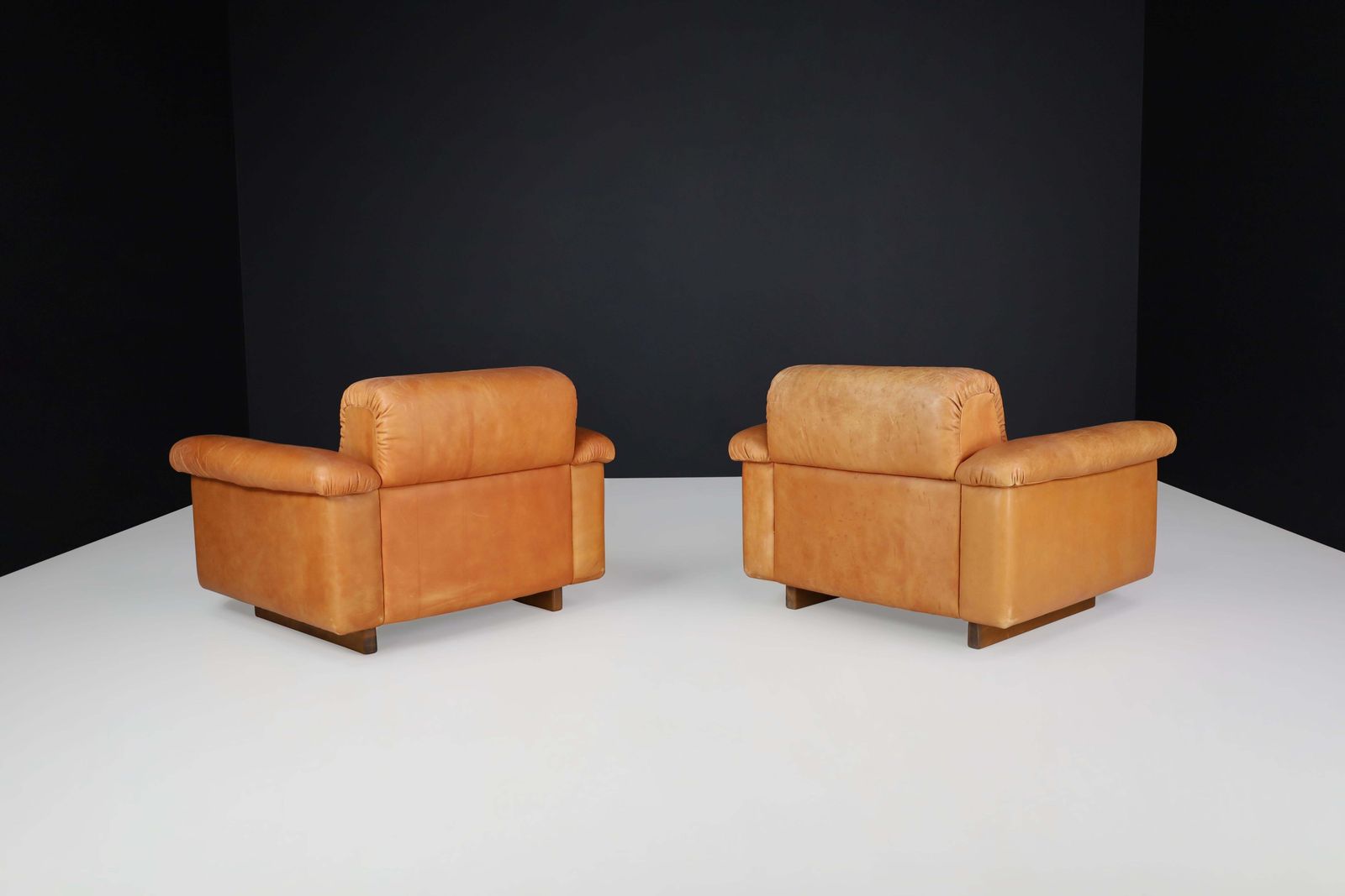 Set Of 2 De Sede Ds 45 Leather Lounge Chairs, Switzerland, 1970s photo 4724.0