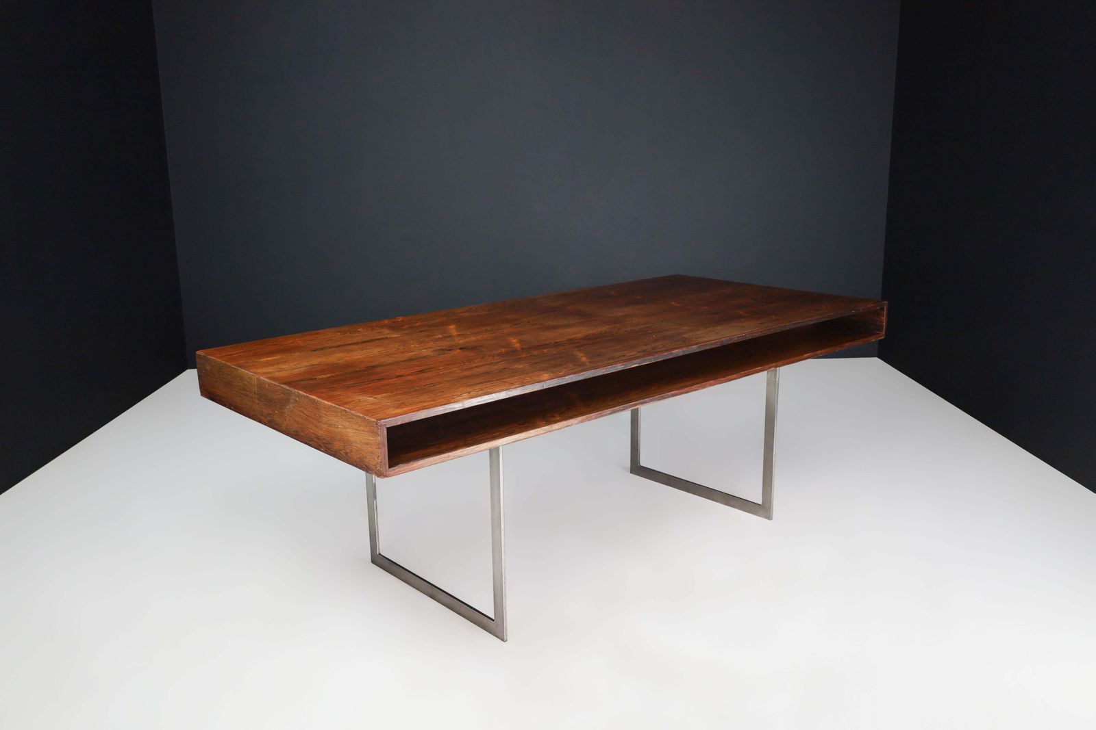 Mid Century Modern Executive Free Standing Desk In The Style Of Bodil Kjær, 1960 photo Furniture