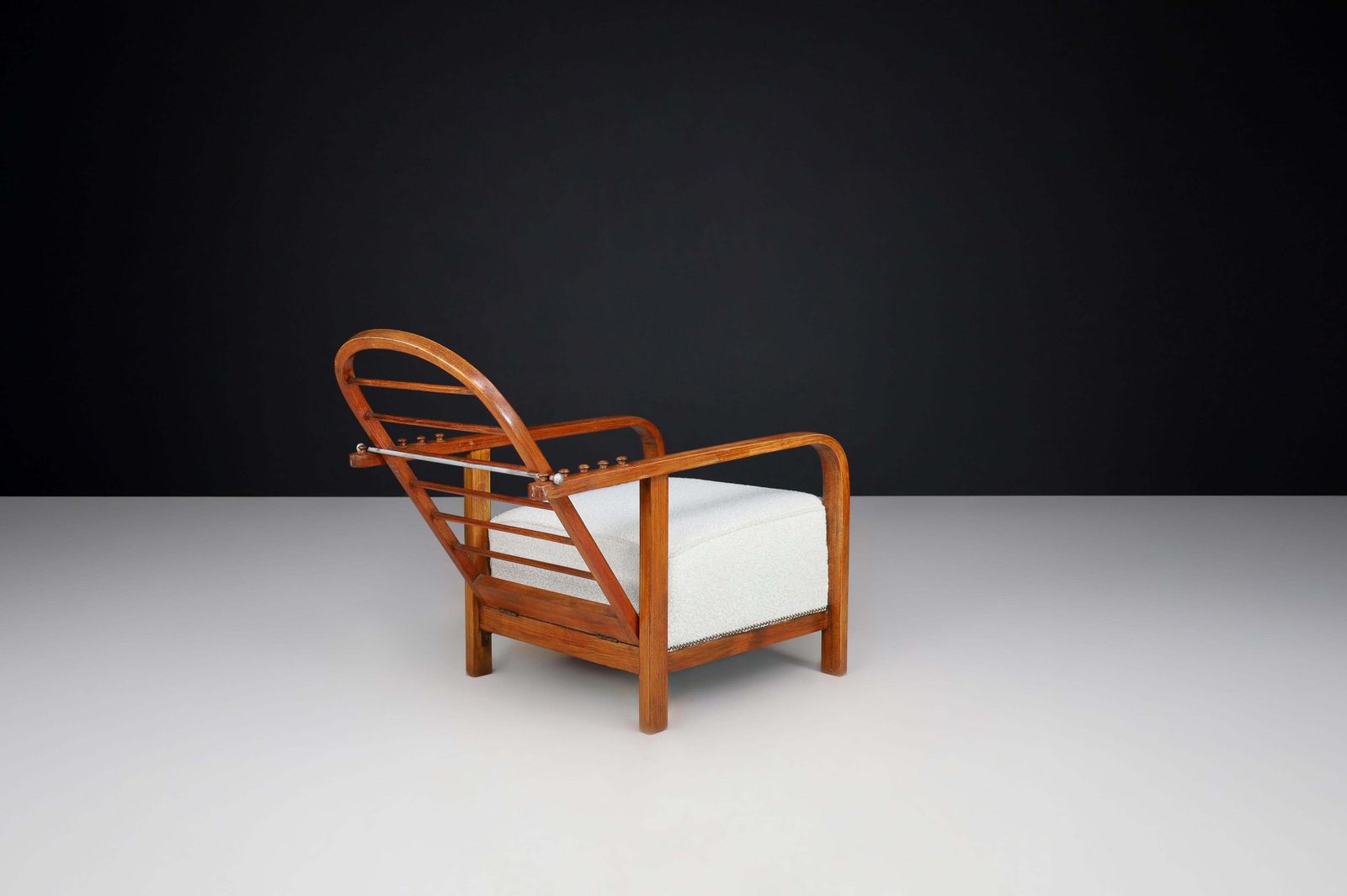 Attributed To Jan Vaněk, Adjustable Bentwood Lounge Chair, Czechia, 1930s photo Furniture