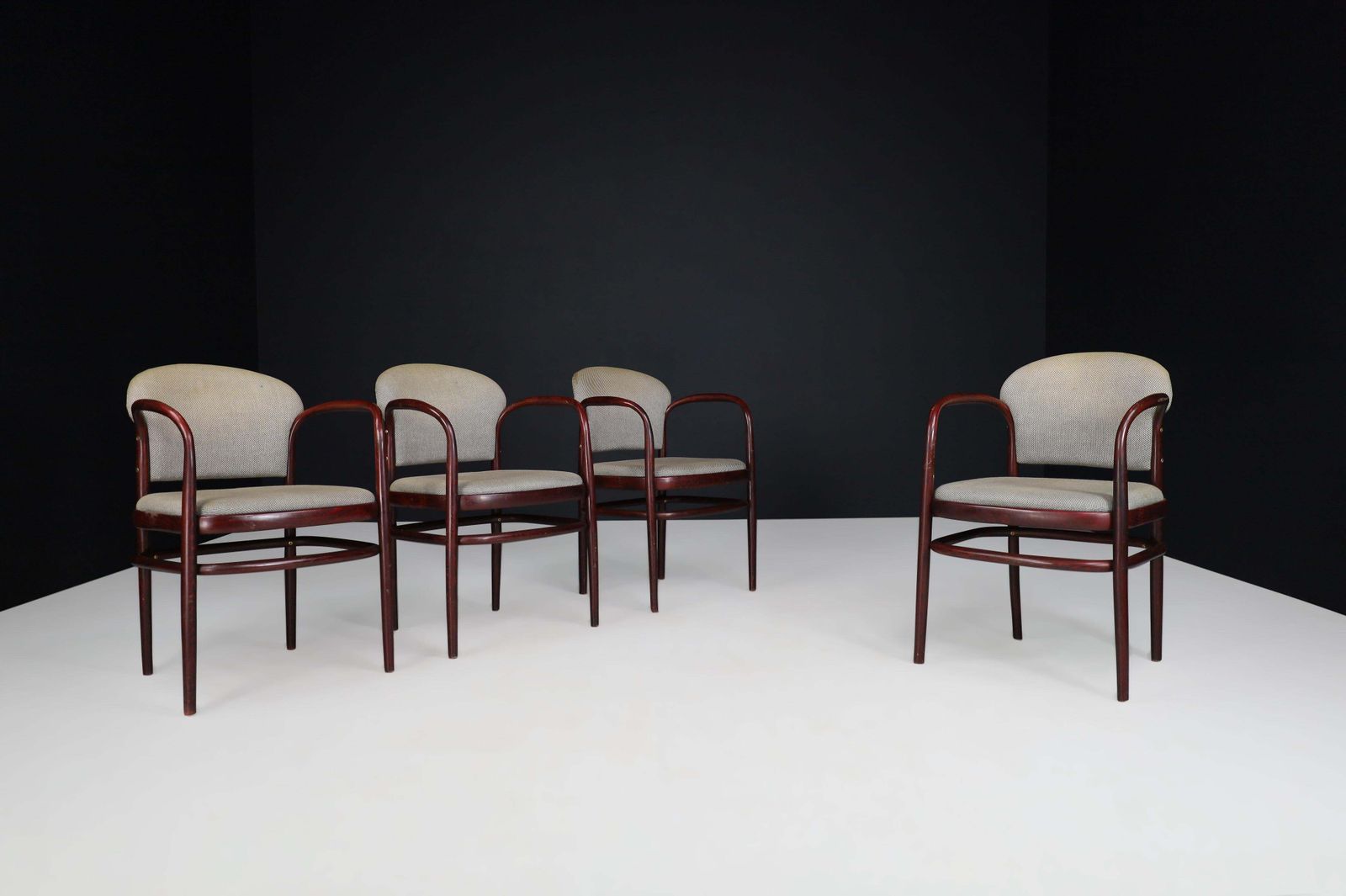 Mid Century Modern Bentwood Armchairs By Ton, Czechoslovakia, 1950s photo furniture