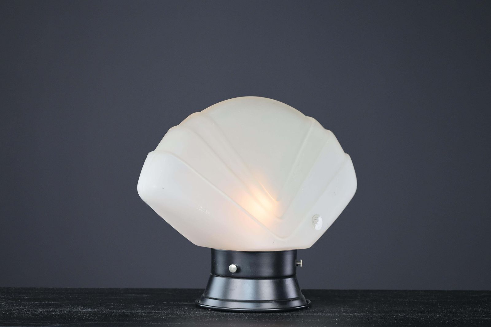 Mid 20th Century Murano Glass Fan Table Lamp, Italy, 1960s photo furniture