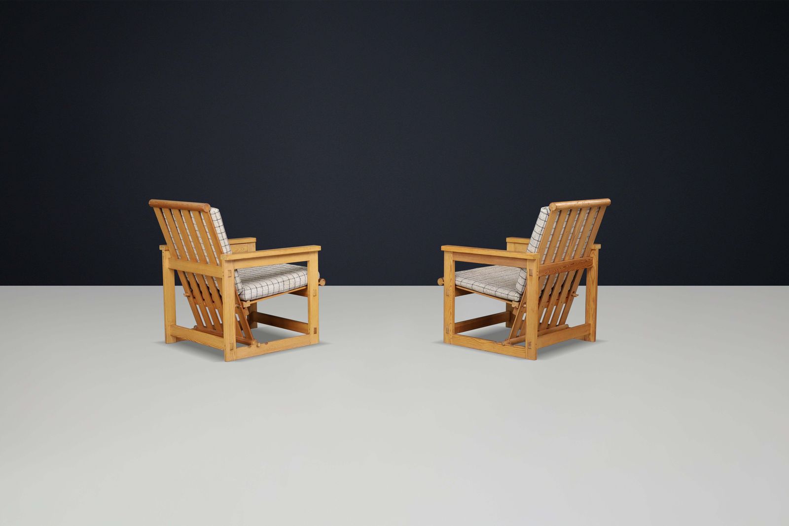 Scandinavian Edvin Helseth Lounge Chair In Pine Model "Trybo" Norway 1960s photo buy