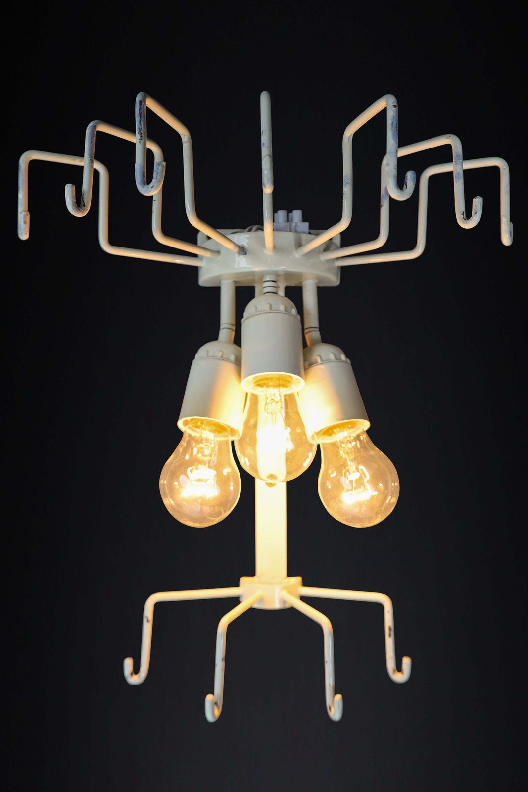 Lighting Pair Xxl Venini Wall Chandeliers With Murano Amber And Ice Glass, Italy 1960 photo