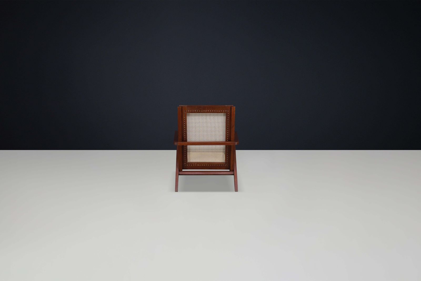 1950s French Teak And Cane Armchairs – Mid Century Modern Icons photo vintage