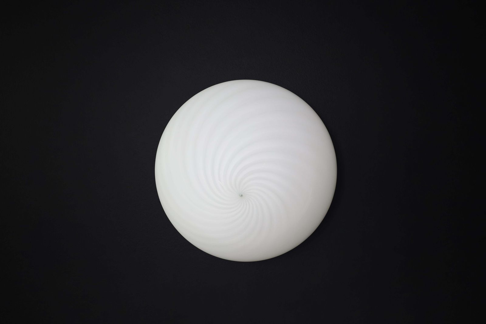 photo vintage Large Murano Swirl Glass Ceiling Lights Or Sconces By Vm Vetri, Italy, 1970s