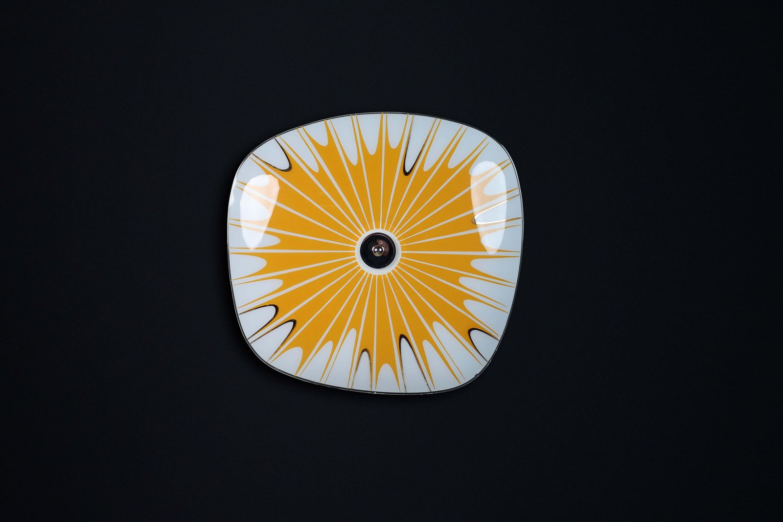 Mid Century Glass Hanging Pendant Or Wall Light Brussels World Expo 1958 (No:1) photo Lighting
