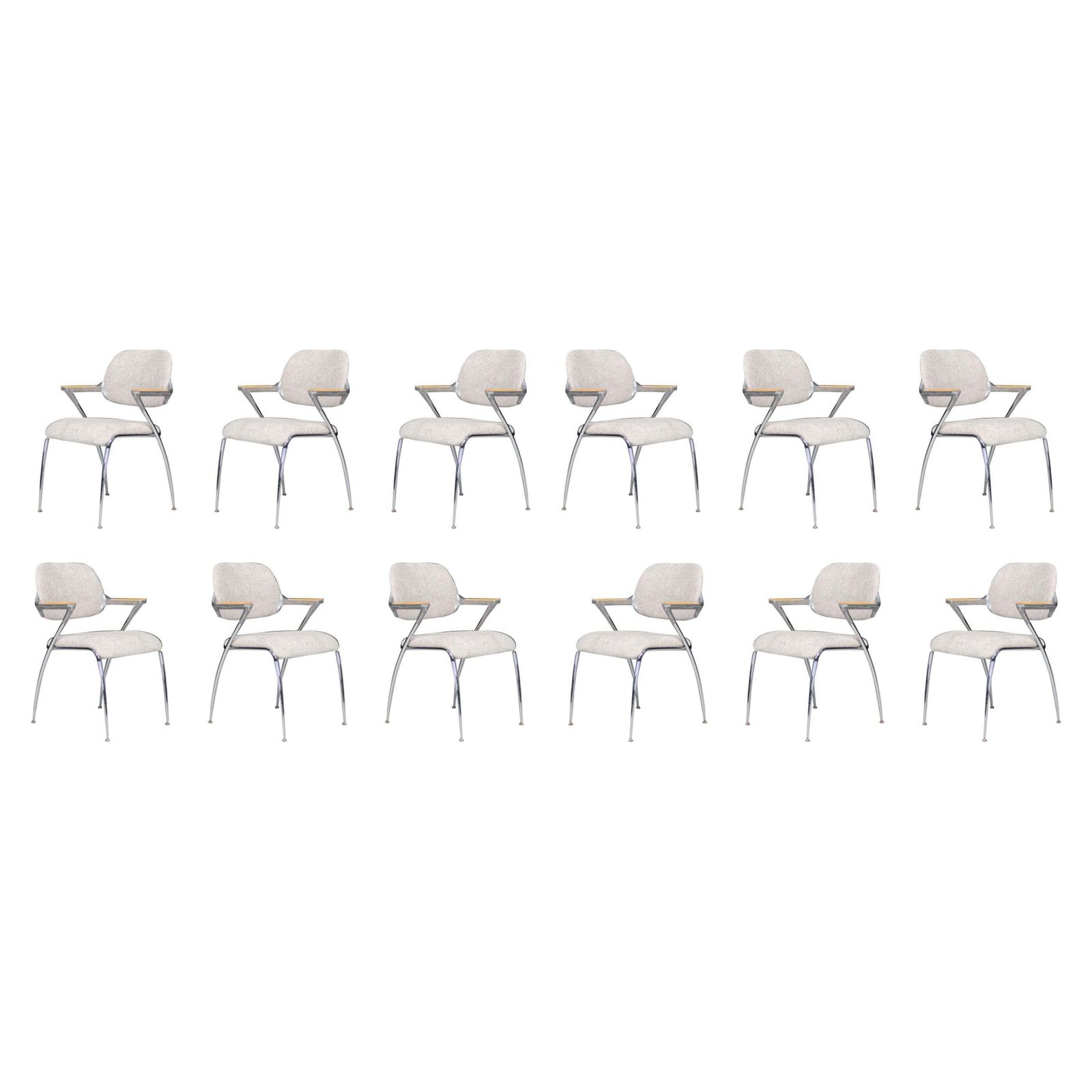 Francesco Zaccone For Thonet Golf Dining Chairs, Germany, 1970