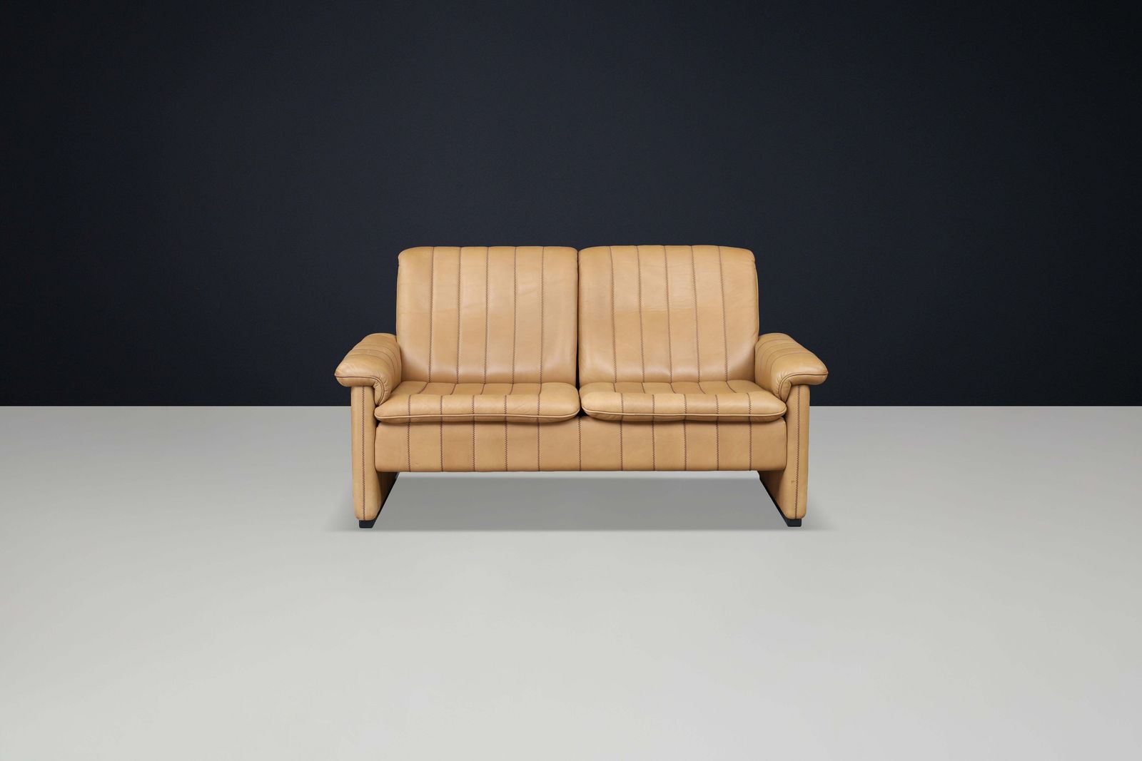 Furniture Set Of Three De Sede Ds 83 Sofas In Tan Leather, Switzerland, 1970s photo