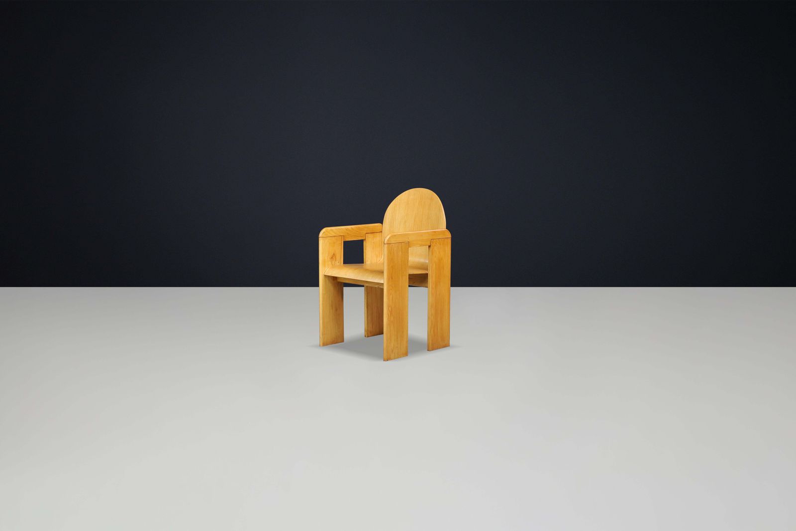 photo for sale Afra & Tobia Scarpa (Attributed) Dining Room Chairs In Ash And Plywood, Italy