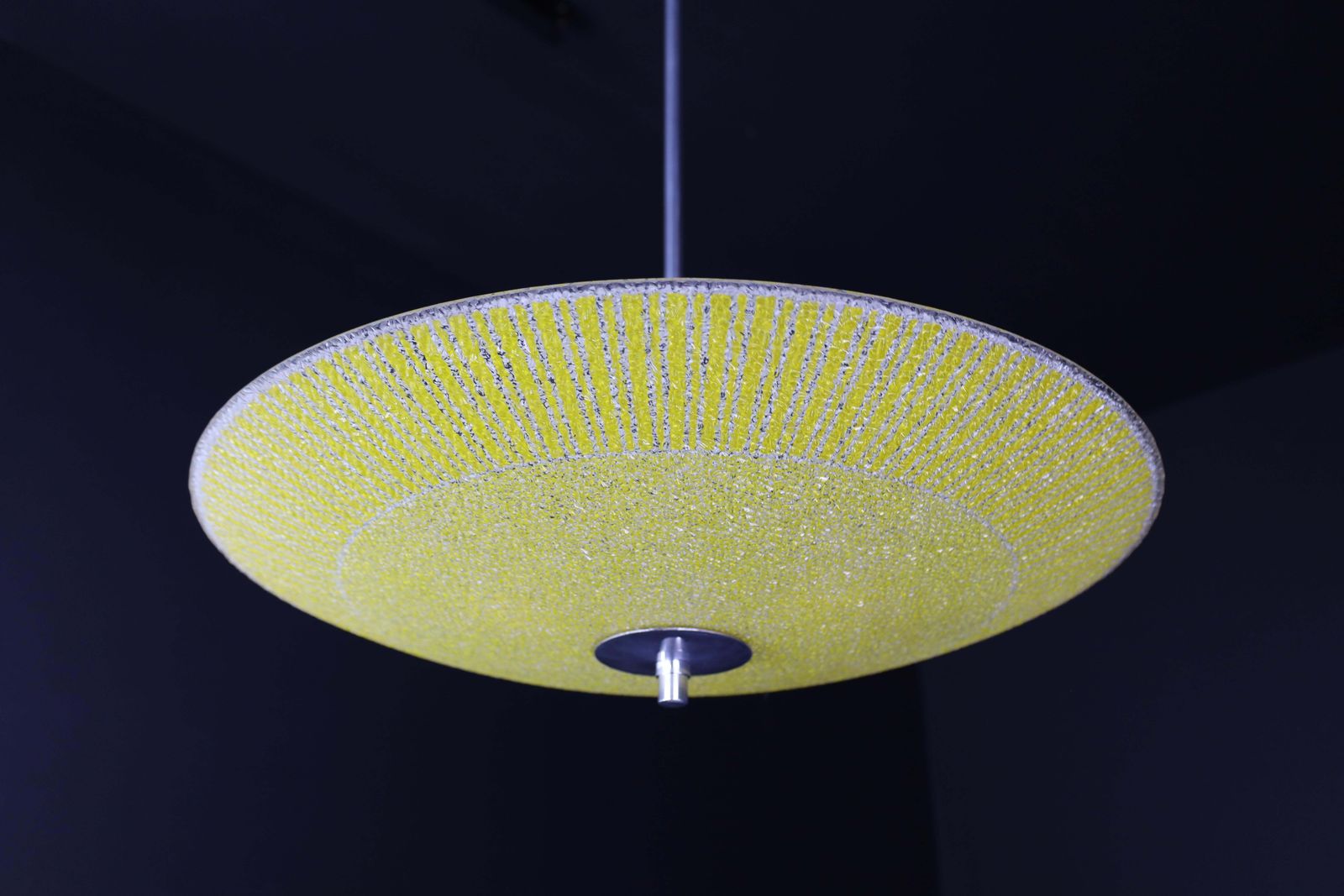Mid Century Glass Hanging Pendant Lamp Brussels World Expo 1958 photo Lighting