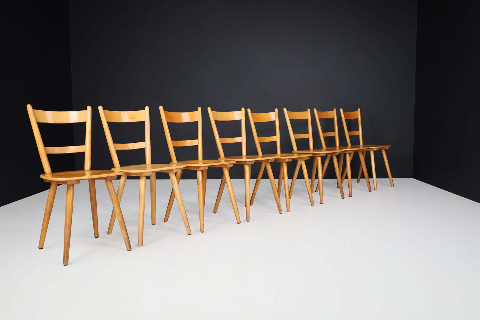 photo furniture Gustaf Adolf Schneck For Stuhlfabrik Schäfer "Tübingen Chairs " Germany, 1955