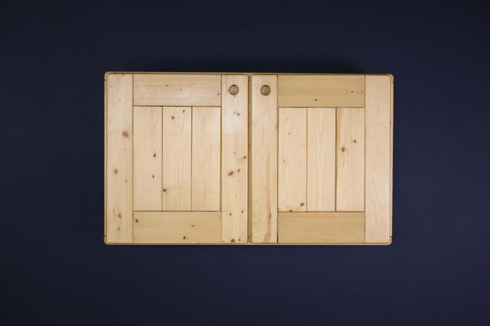 Mid Century Modern Charlotte Perriand Pine Hanging Cupboard For Les Arcs, France photo Furniture