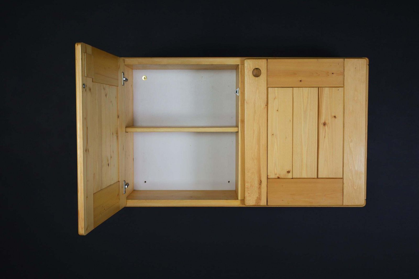 Mid Century Modern Charlotte Perriand Pine Hanging Cupboard For Les Arcs, France photo buy