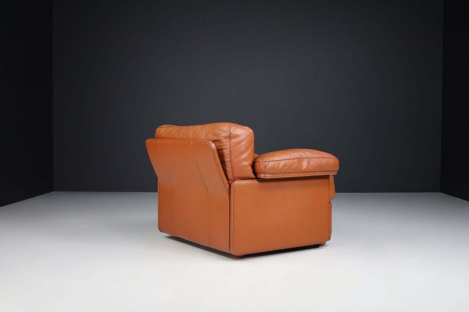 Tito Agnoli For Poltrona Frau Leather Lounge Chairs By, Italy 1970s photo vinterior
