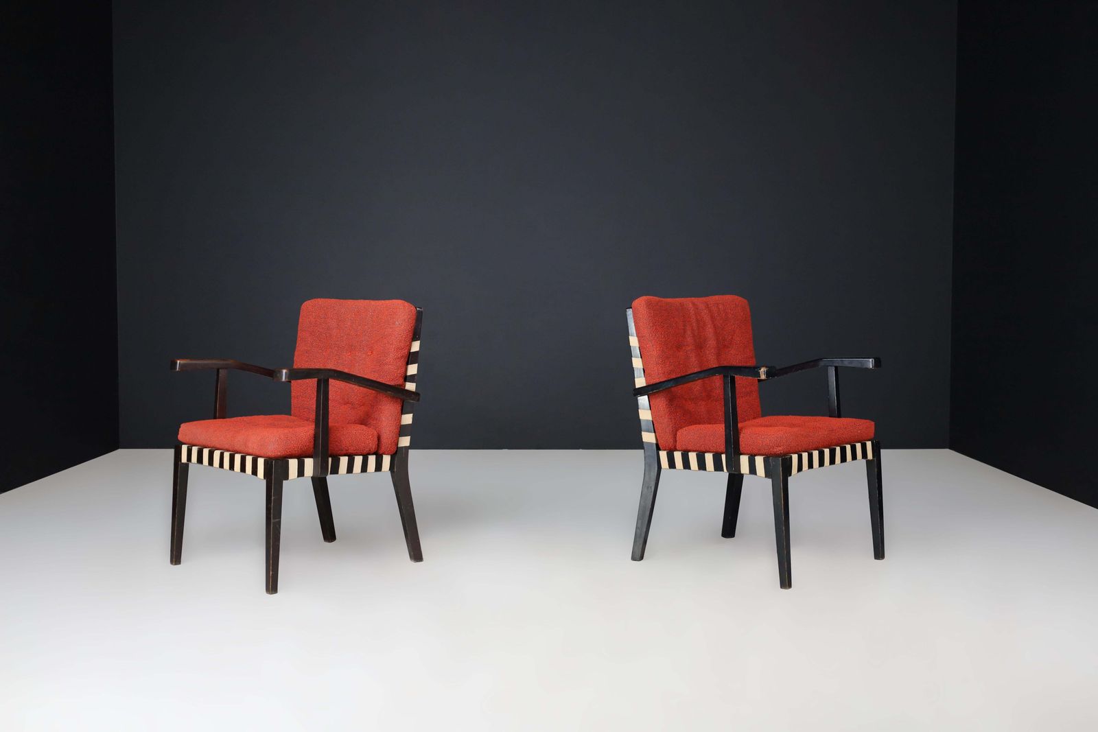 Pair Of Vintage European Modernist Armchairs, C. 1930s–1950s photo furniture