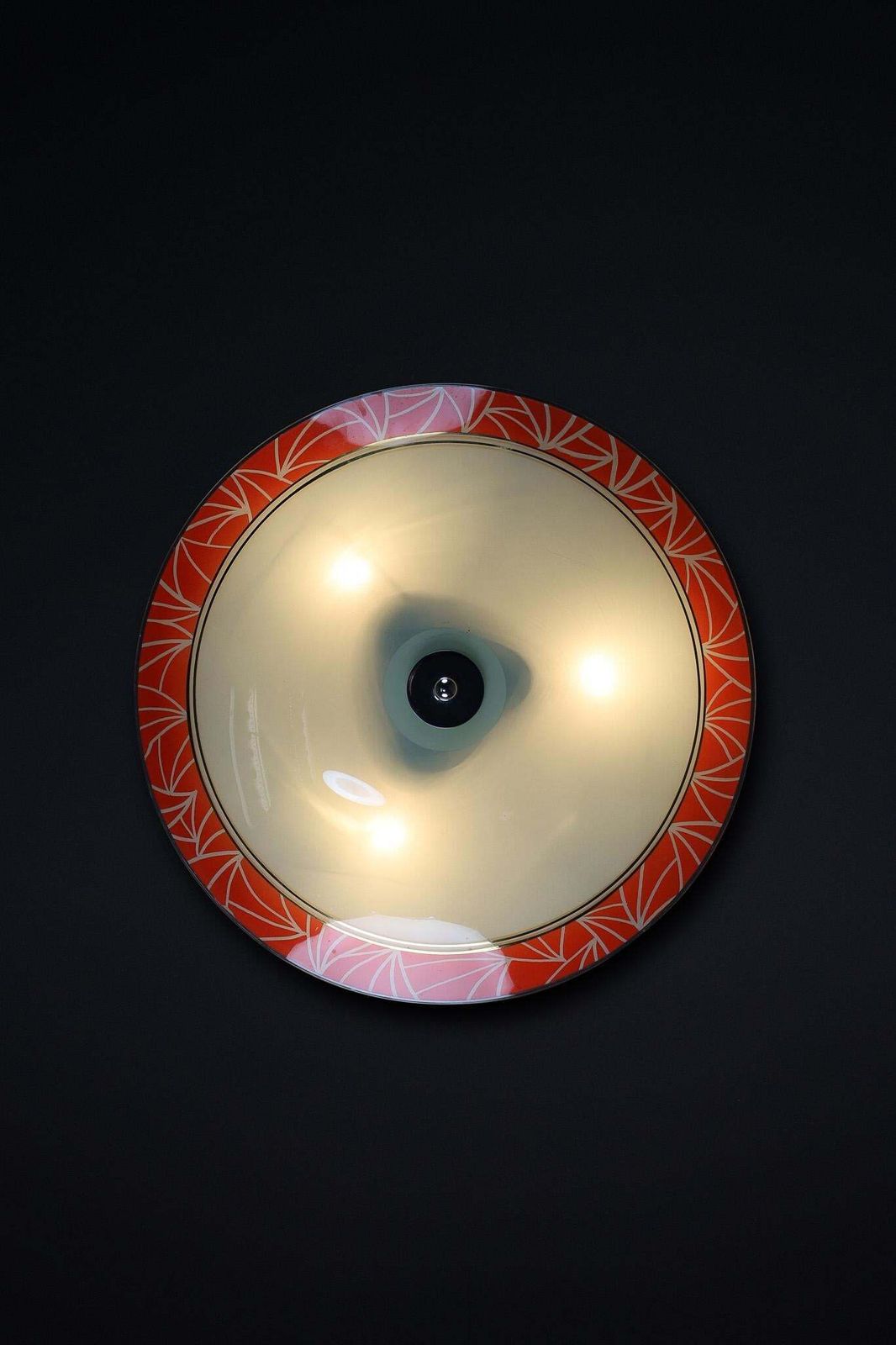 Mid Century Glass Hanging Pendant Or Wall Light Brussels World Expo 1958 (No34) photo Lighting