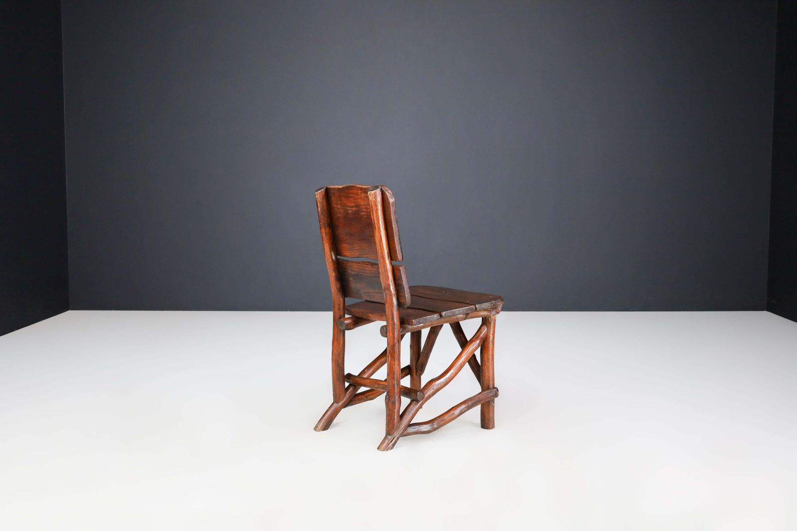 Organic Pine Wood Dining Room Chairs Set Of Ten, France 1960s photo 5088.0